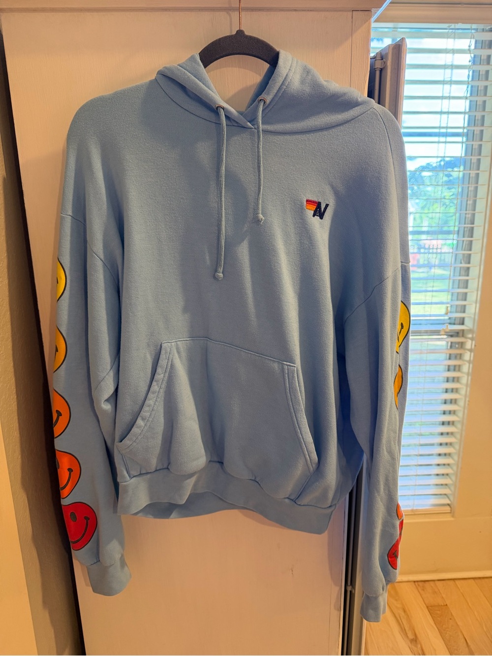 Aviator Nation Smiley Sunset Relaxed Pullover - side XS!